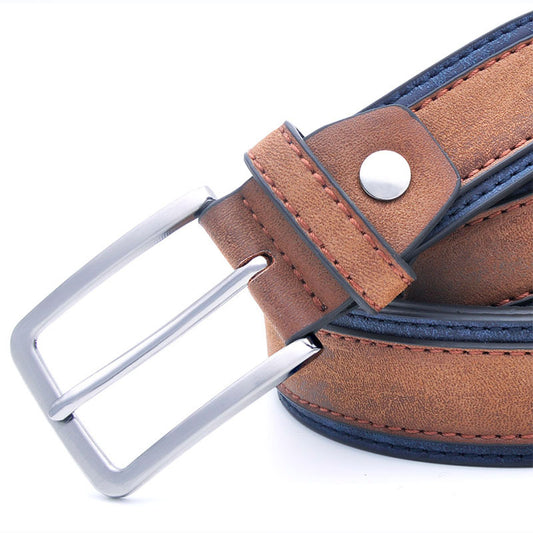 Classic Vintage Leather Belt for Men – Premium Casual & Formal Wear