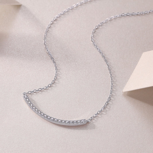 Moissanite Diamond Necklace – 925 Sterling Silver, Platinum-Plated, GRA Certified | Luxury Pendant for Women