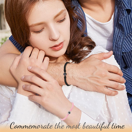 Personalized Photo Projection Bracelet – Custom Picture & 100 Languages “I Love You” Gift Jewelry