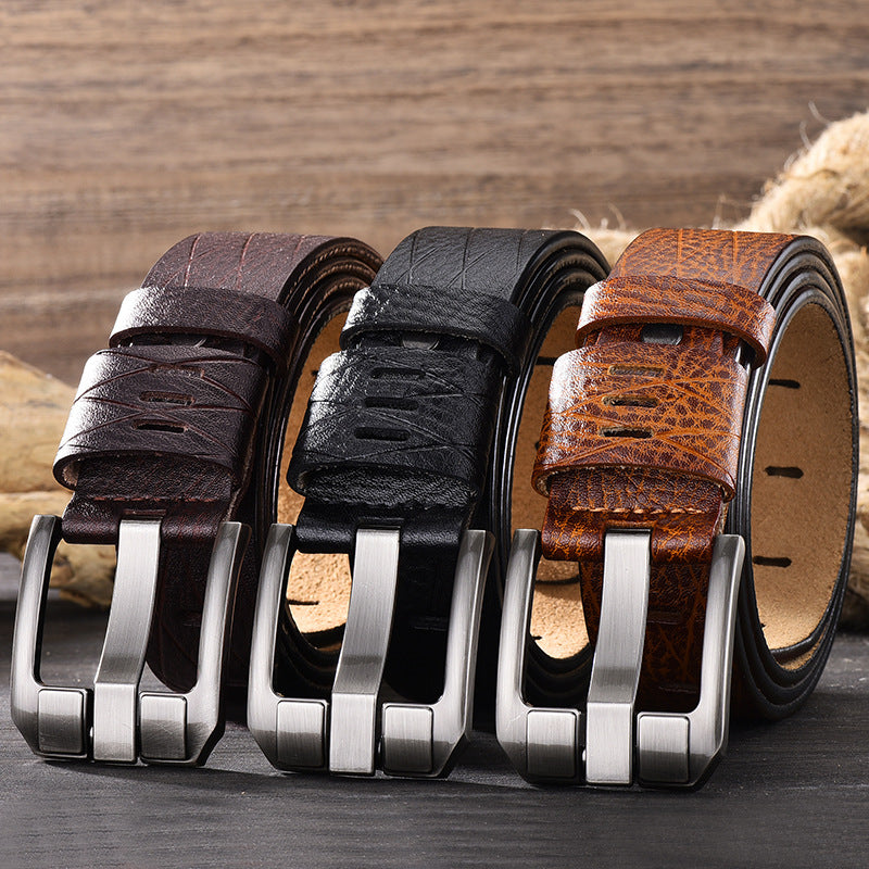 Versatile Leather Belt for Men – Classic Casual & Smart Wear with Durable Finish