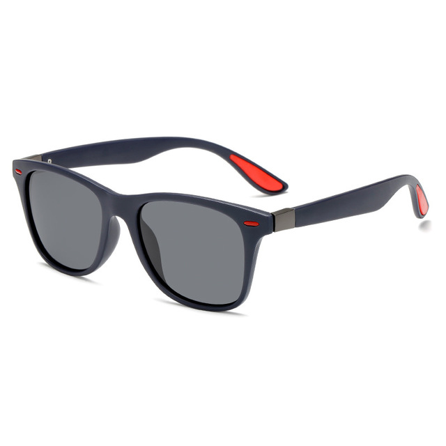 Classic Black Square Sunglasses – Everyday Fashion Glasses with Sporty Accent