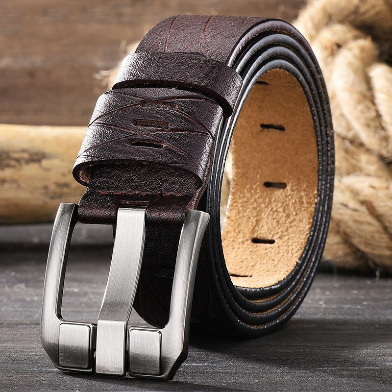 Versatile Leather Belt for Men – Classic Casual & Smart Wear with Durable Finish