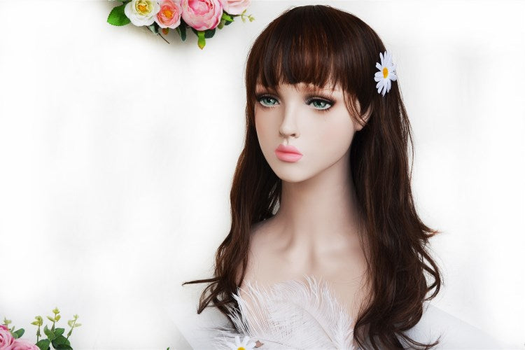 Handmade Daisy Flower Hair Clip – Soft Fabric Duckbill Clip for Women