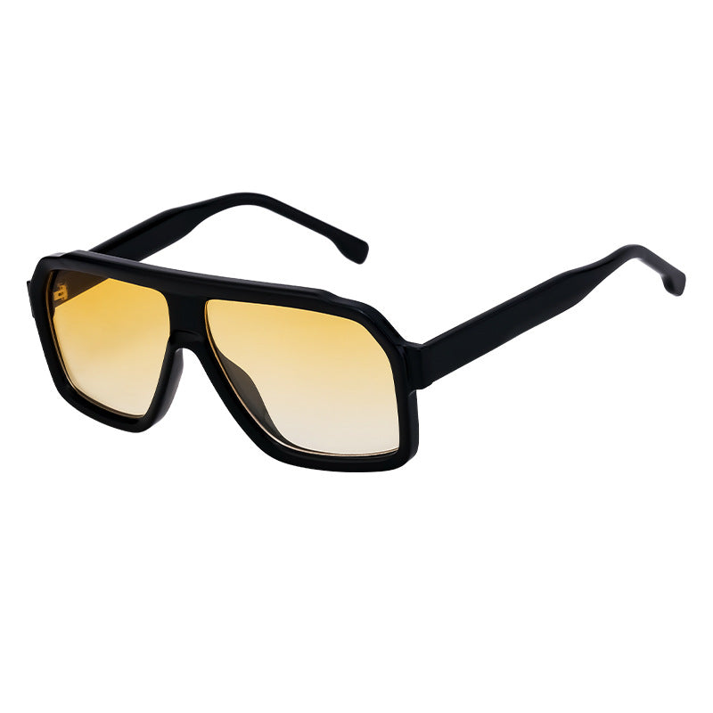 European & American Square Sunglasses for Men – Modern Fashion Glasses with Bold Frame