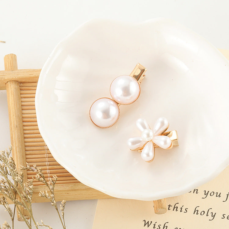 Elegant Pearl Hair Clip – Slip-On Barrette for Women
