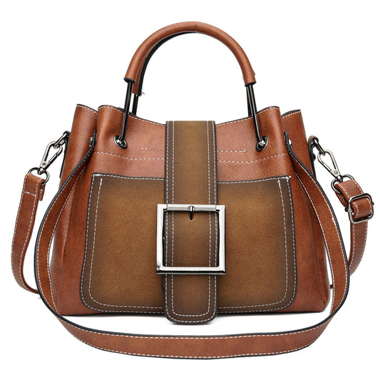 Elegant Soft Leather Handbag – Structured Shoulder & Crossbody Bag for Women. (Classic structure with refined everyday elegance)