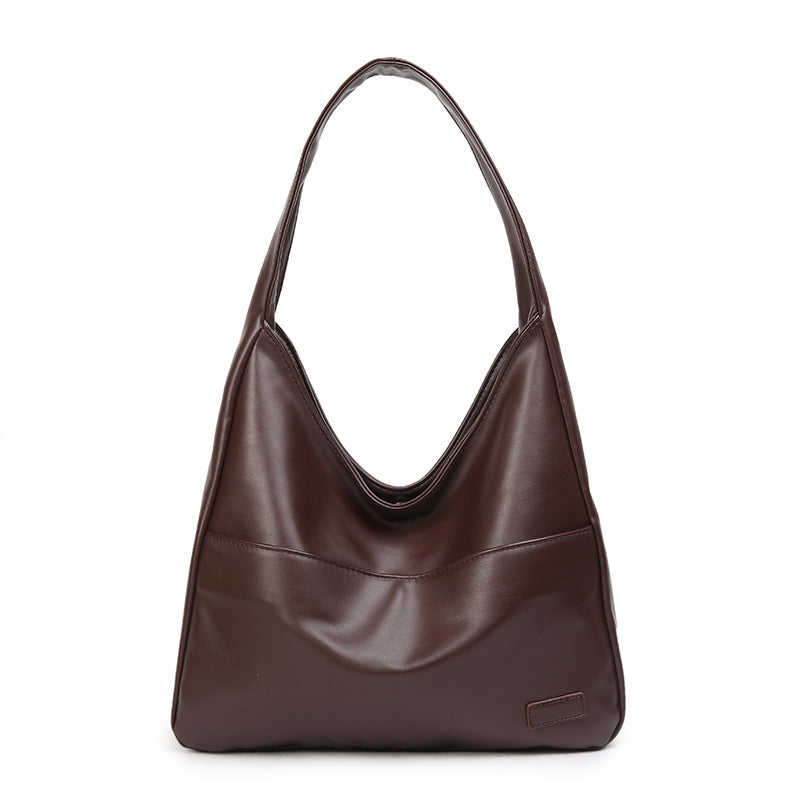 Large Capacity PU Tote Bag – Everyday Shoulder Bag for Women