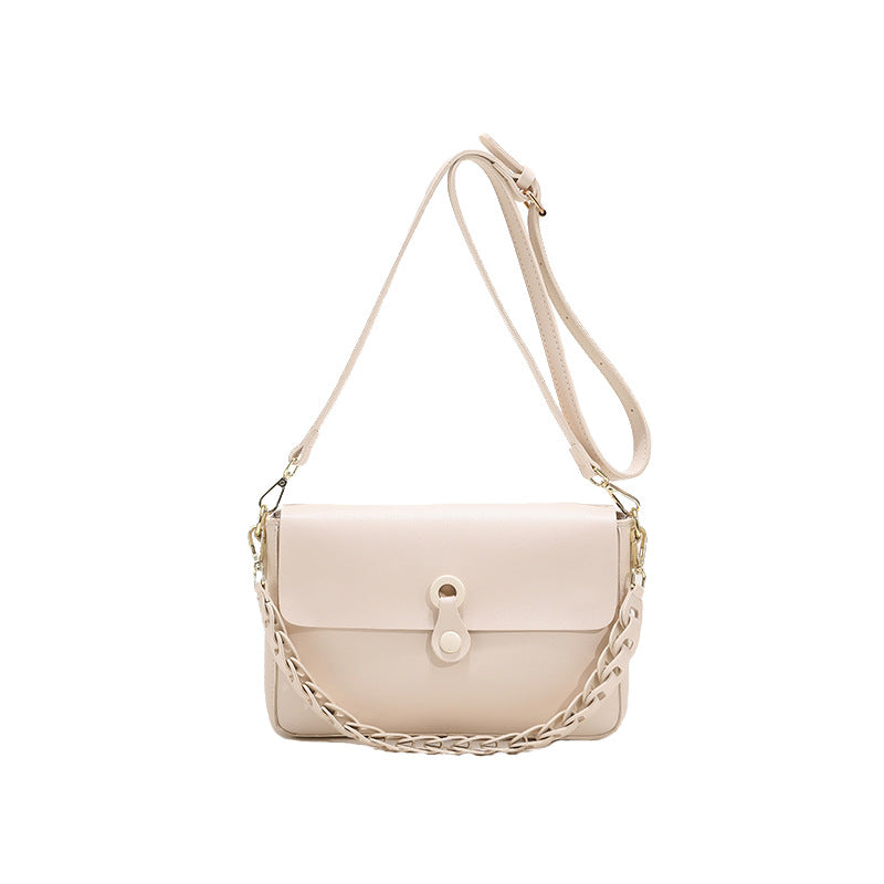 Luxe Woven Chain Shoulder Bag – Premium PU Leather Crossbody for Women