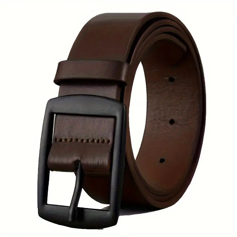 Men’s Business Casual Leather Belt – Classic Office & Trousers Belt for Daily Wear