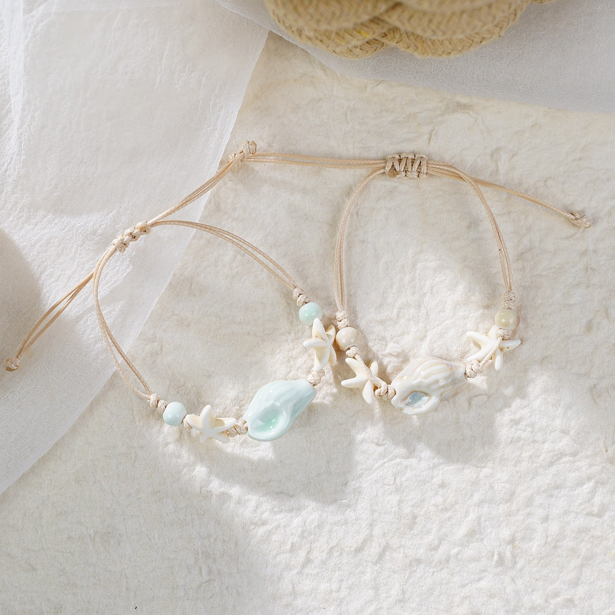 Women's All-match Artistic Marine Shell Carrying Strap