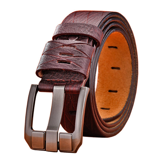 Versatile Leather Belt for Men – Classic Casual & Smart Wear with Durable Finish