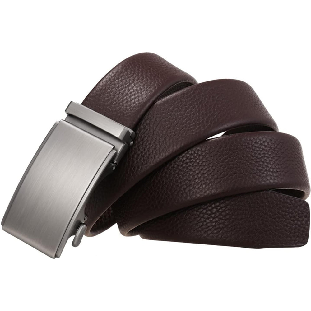 Automatic Buckle Leather Belt for Men – Business & Formal Wear with Precision Fit