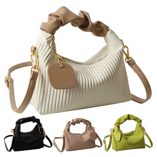 Women’s Pleated Cloud Crossbody Bag – Soft PU Leather | Elegant Shoulder Tote | Trendy Casual Messenger Bag