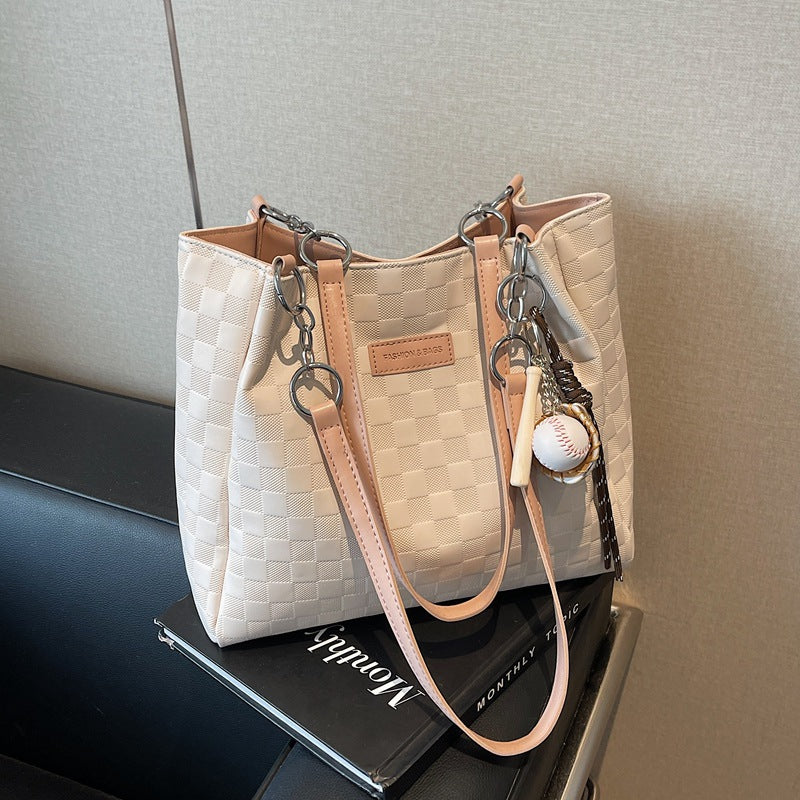 High-Capacity Commuter Tote Bag – Elegant Structured Handbag for Work & Everyday Use